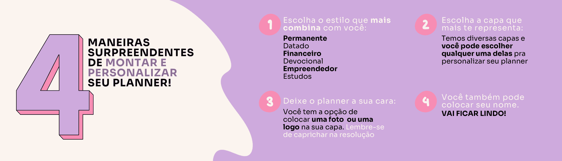Personalização do planner