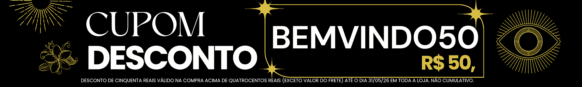 bemvindo 50 maio 2026