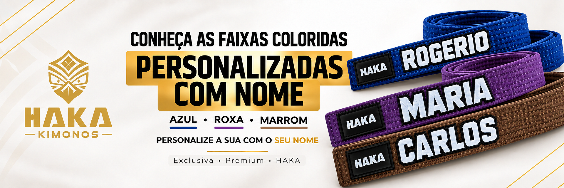 Faixa Preta - Personalizada - Nome e Graus