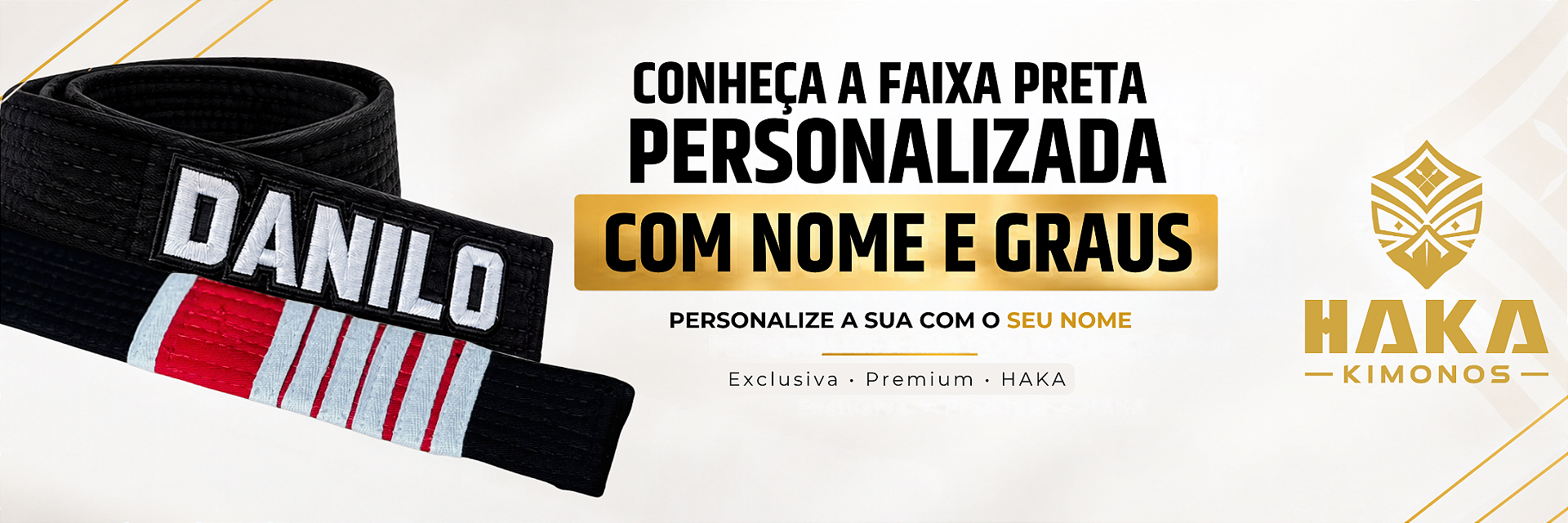 Faixa Obi - Haka - Personalizada