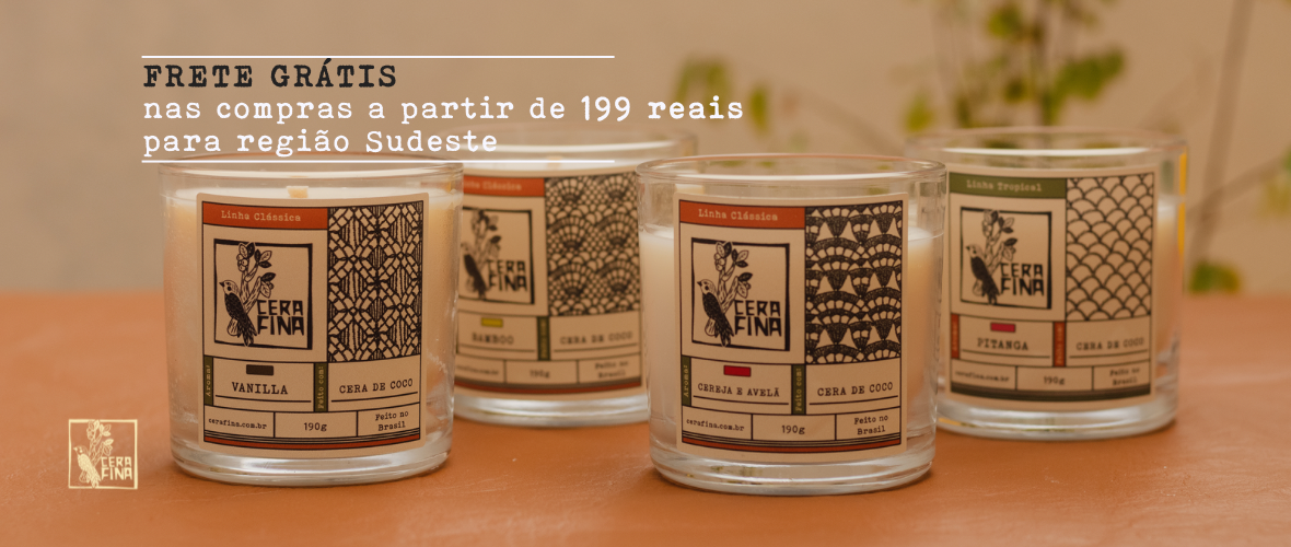 Velas aromaticas frete grátis