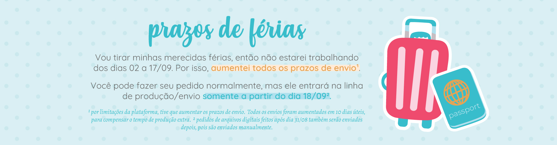 Prazos férias