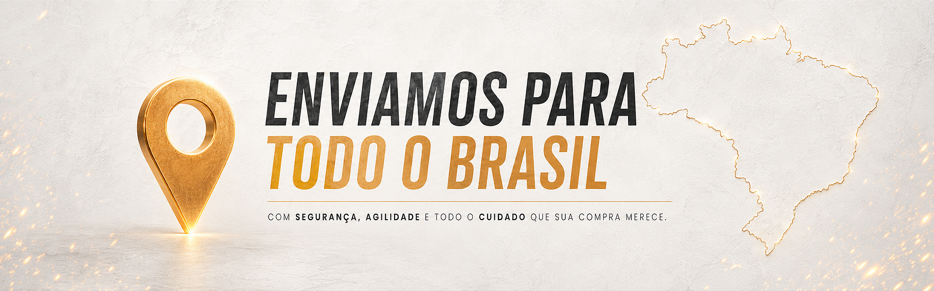 Enviamos para Todo Brasil - White