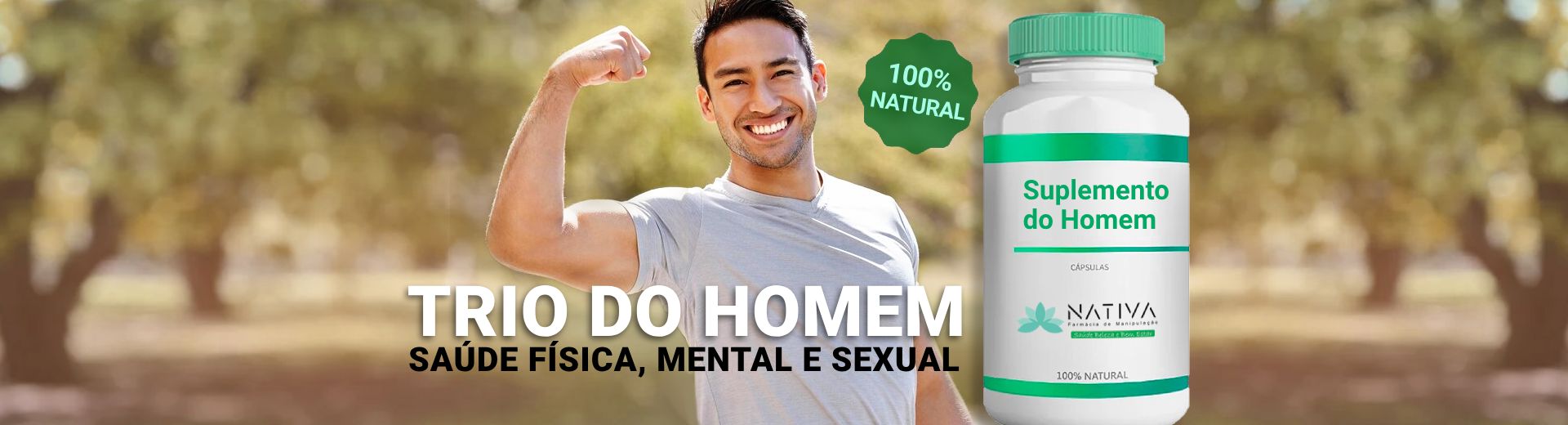 TRIO DO HOMEM - Suplemento para o bem estar do Homem