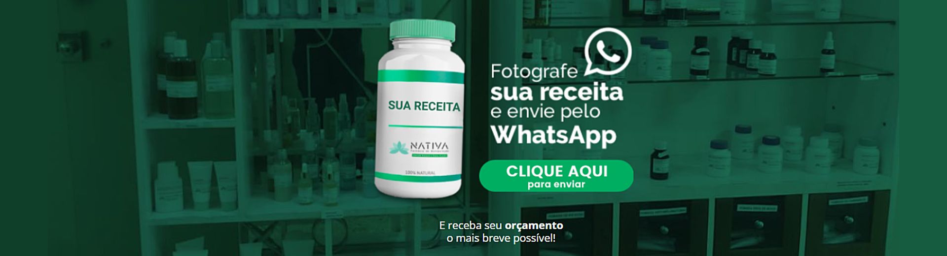 Envie sua Receita para Orçamento