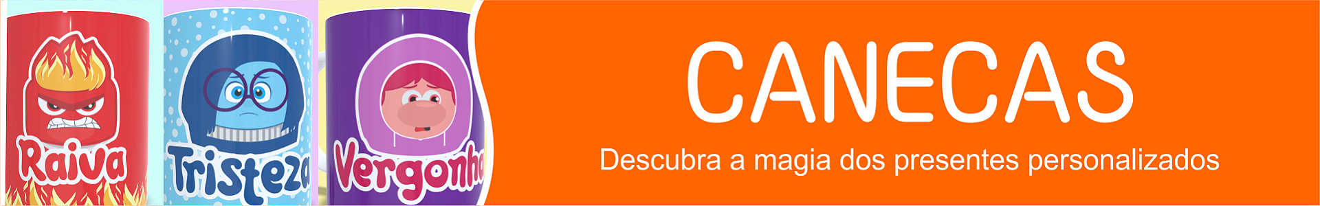 Canecas Divertida Mente 2