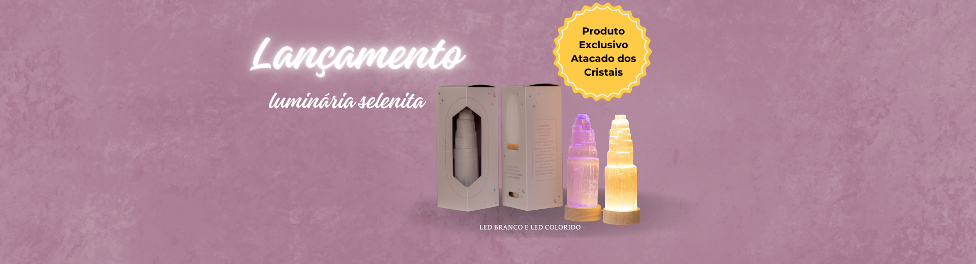 luminária selenita