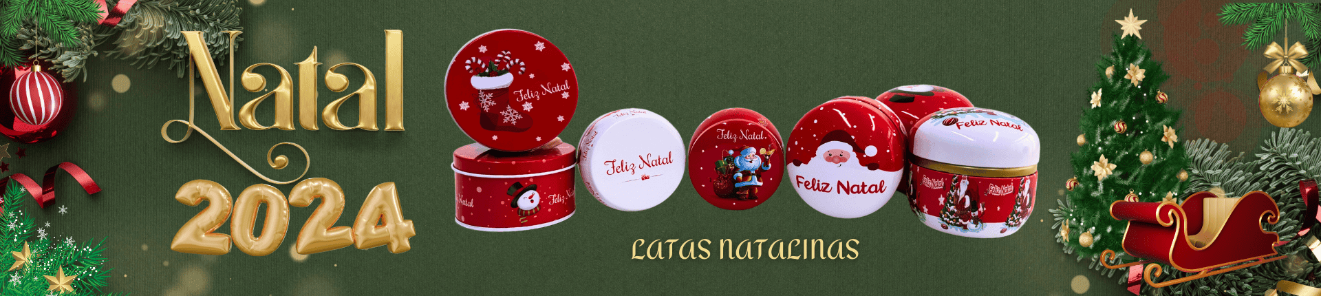 Latas de Natal