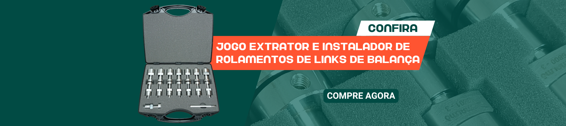 Jogo Extrator e Instalador de Rolamentos de Links de Balança