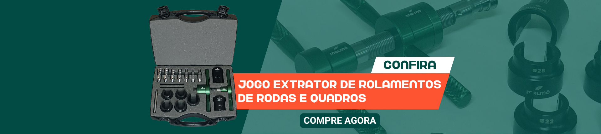 Banner Extrator de Rolamentos de Rodas e Quadros