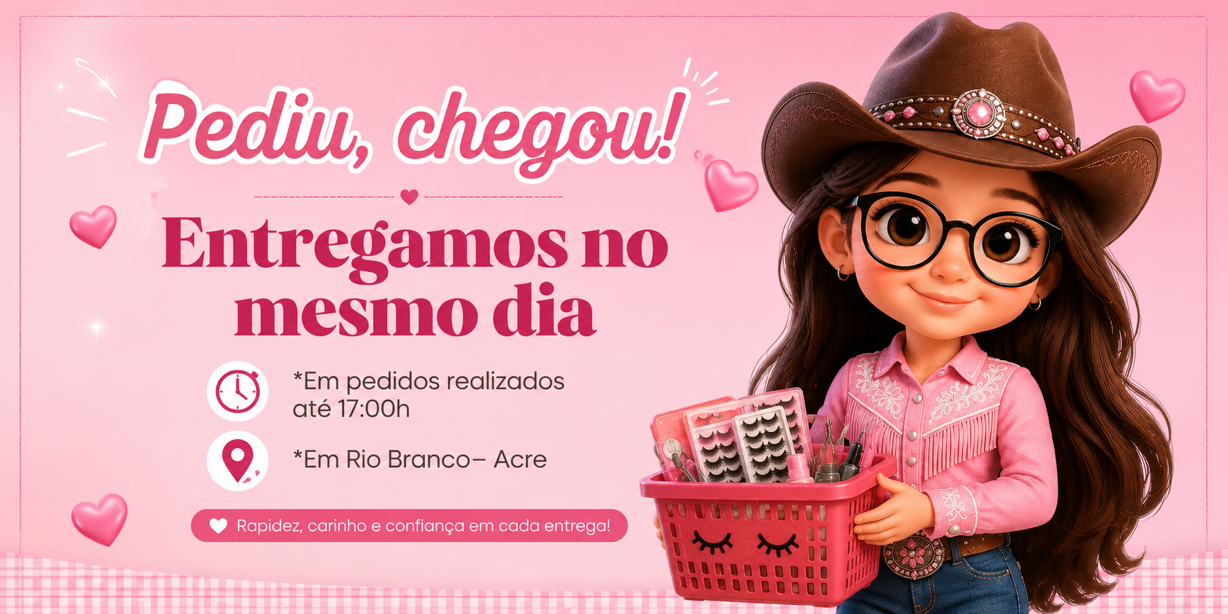 pediu chegou