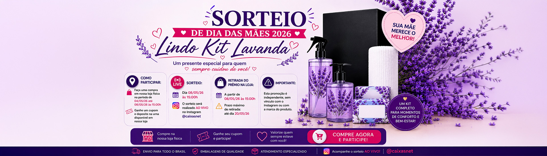 Sorteio Dia das Mães