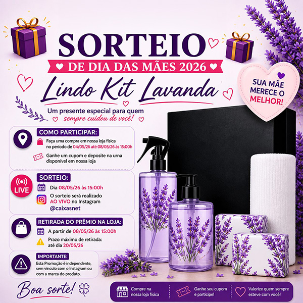 Sorteio Dia das Mães mobile