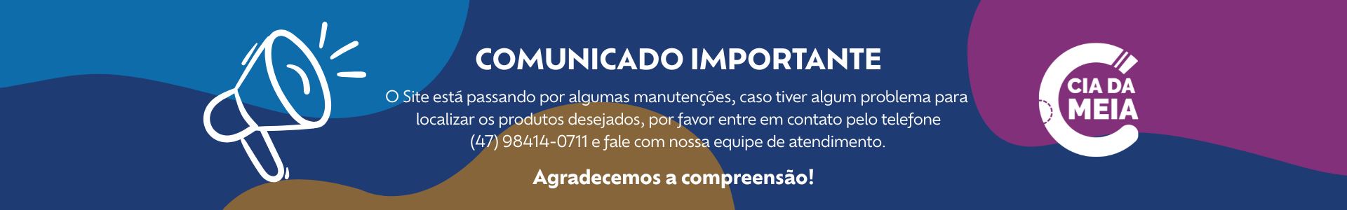 manutenções no site