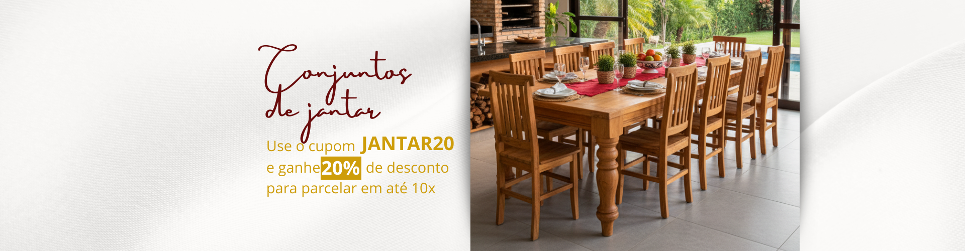 conjunto de jantar