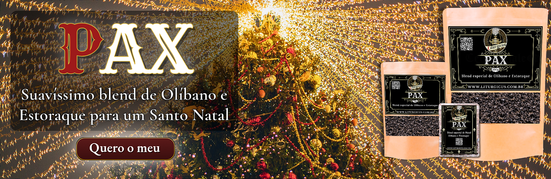 Blend aromático Pax - Incenso especial natalino