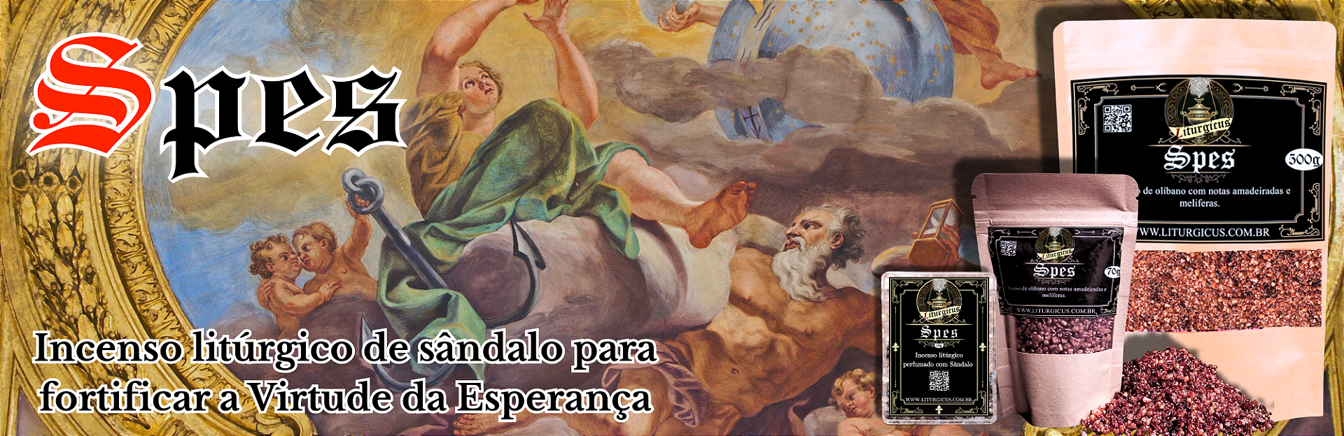 Incenso Liturgicus Spes - Perfumado com Sândalo