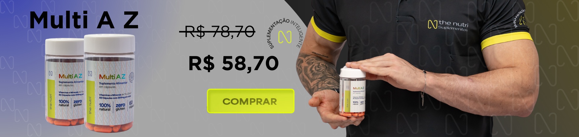 Multi A Z - Suplemento Alimentar em Cápsulas - The Nutri