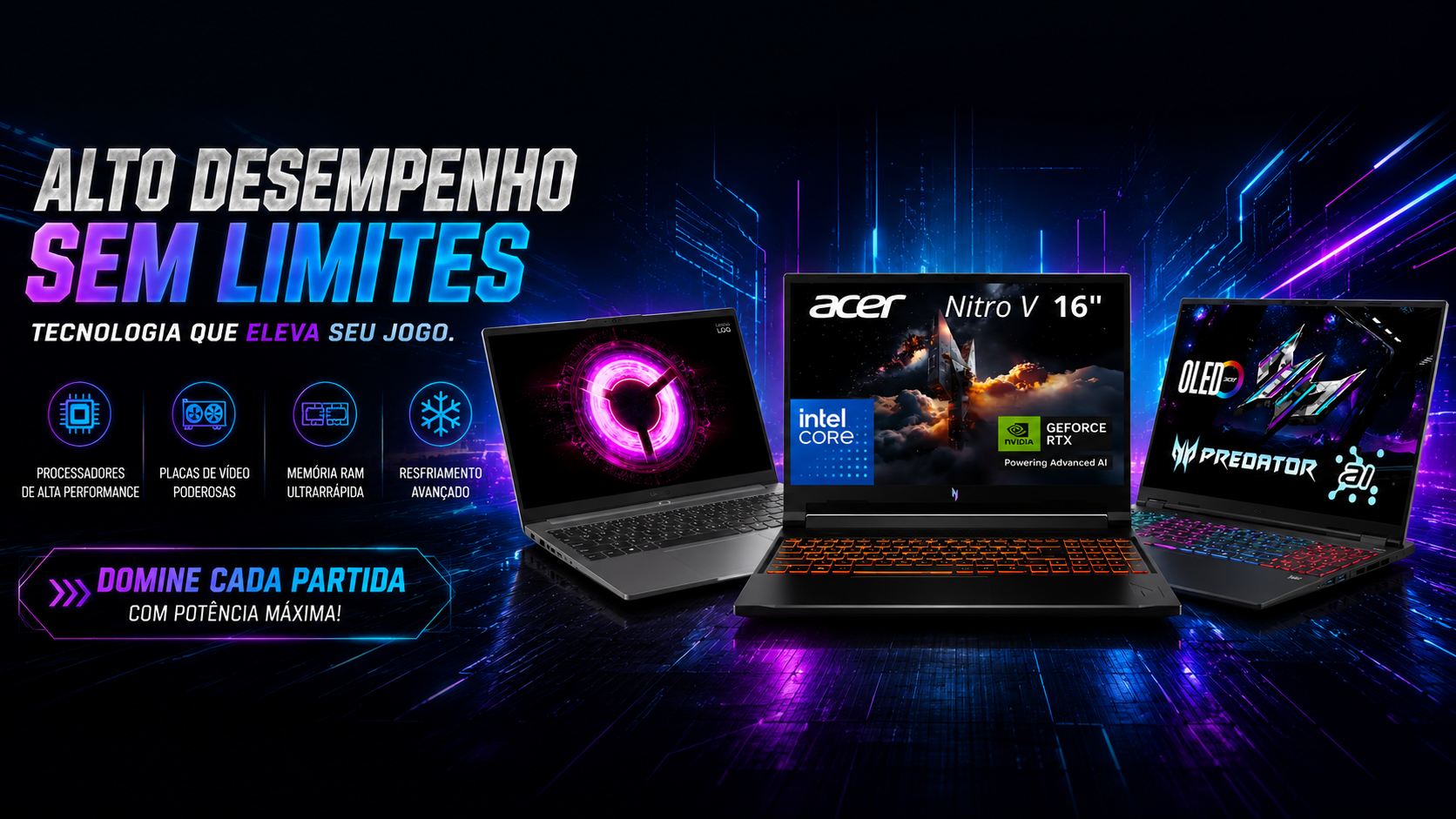 Full banner notebook gamer