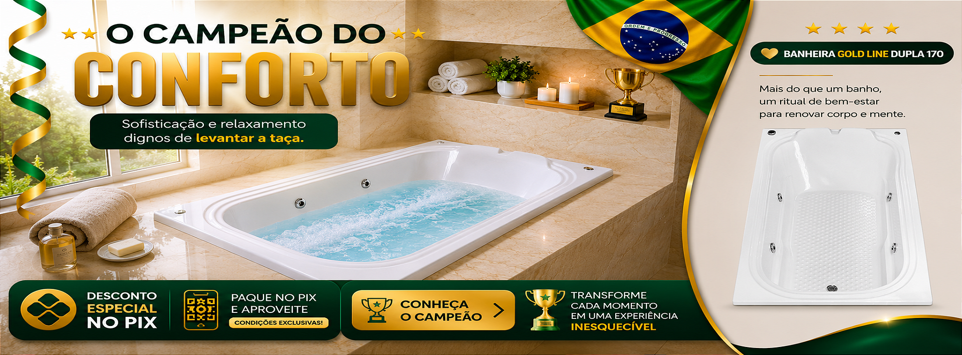Copa - Banheira Gold Line