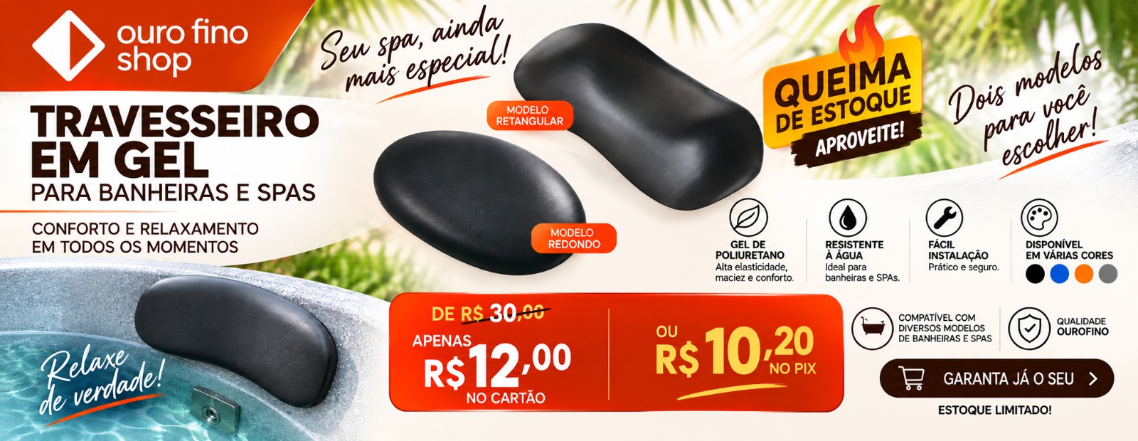 TRAVESSEIRO EM GEL