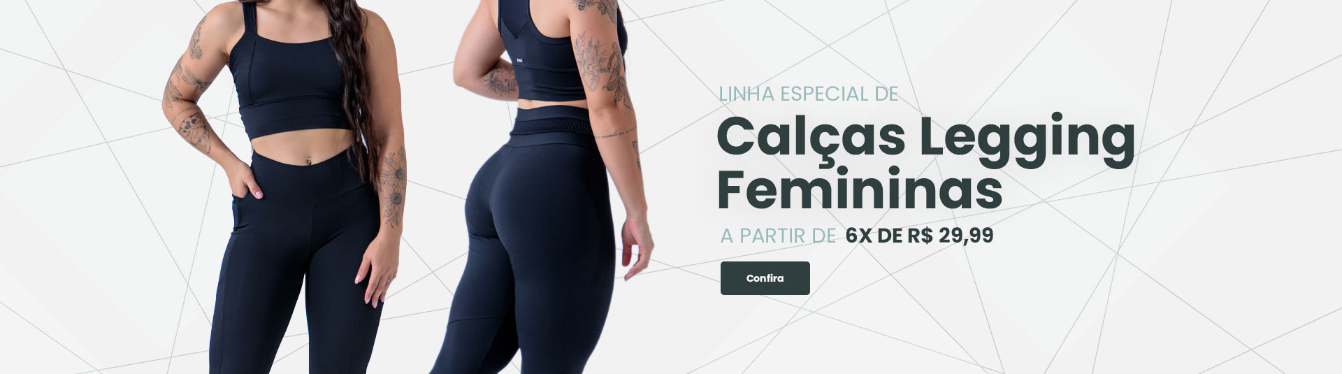 Calças Legging Femininas
