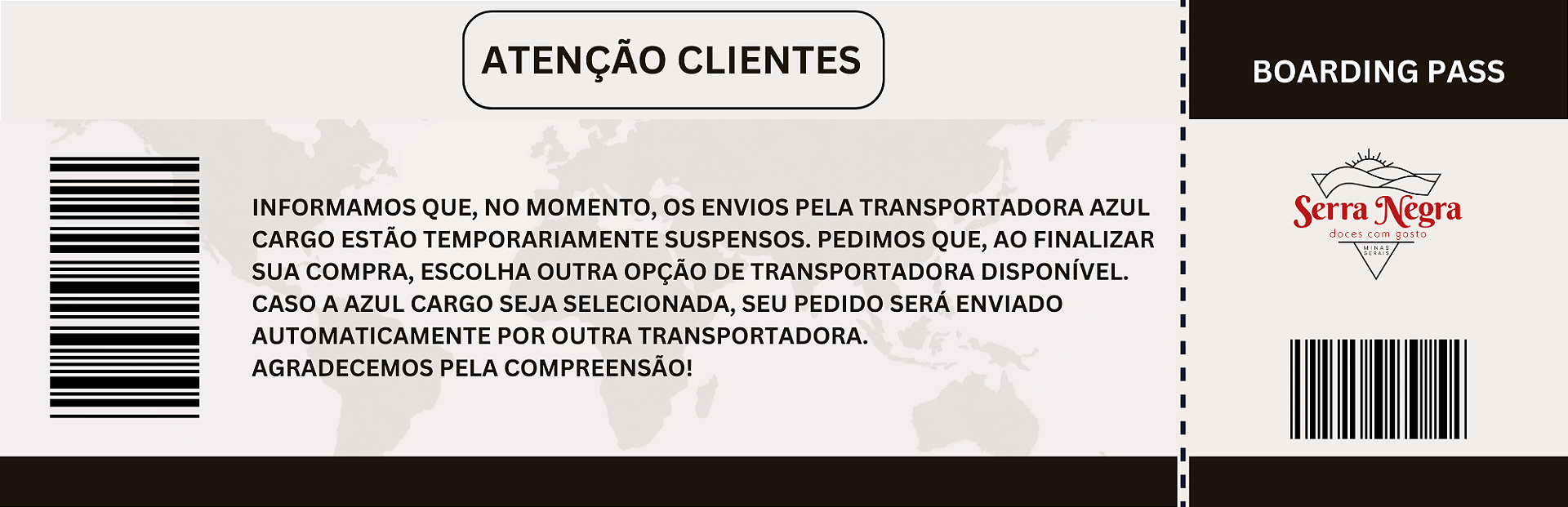 ATENÇÃO CLIENTES
