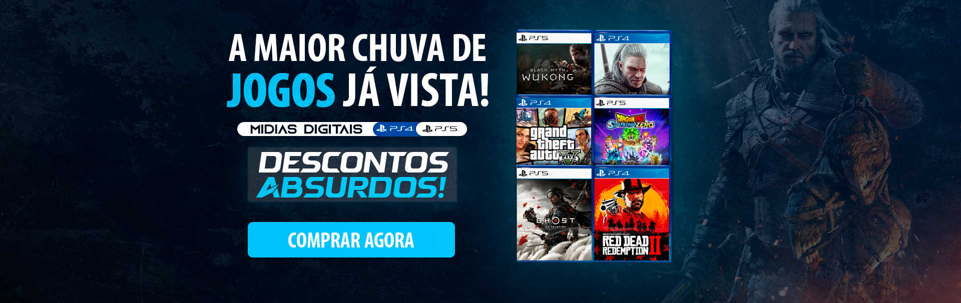 Promoções ps4 e ps5