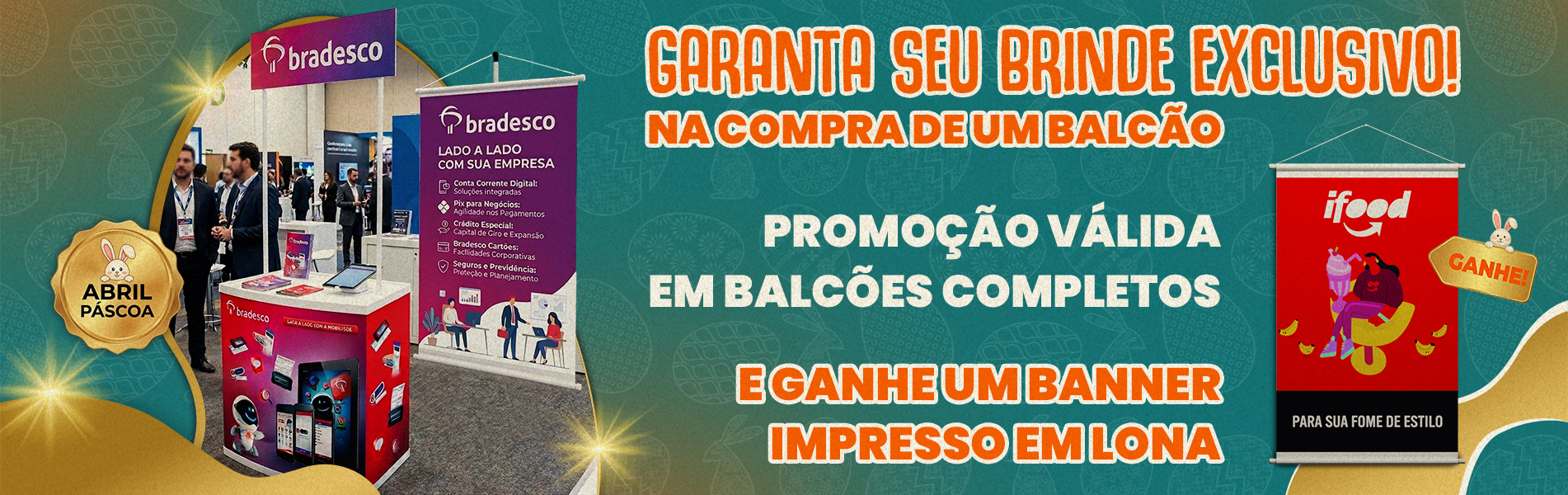 Brinde balcão-banner