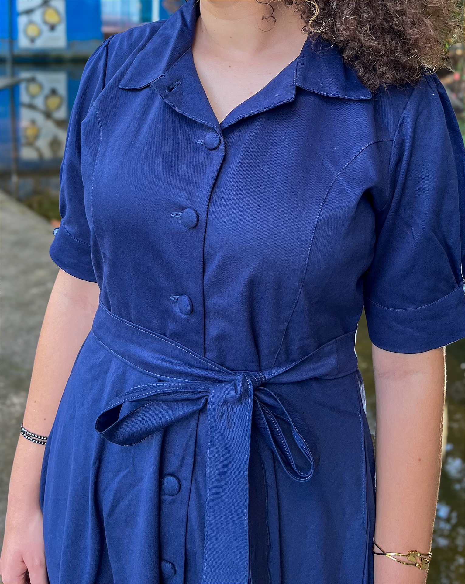 Vestido Isabel Azul Marinho