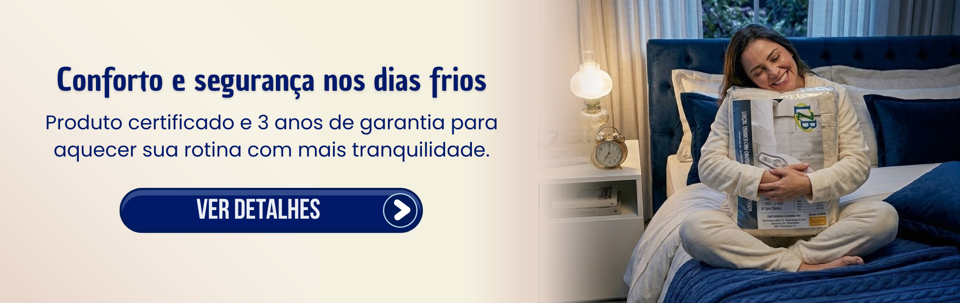 Banner Home — Conforto e segurança nos dias frios