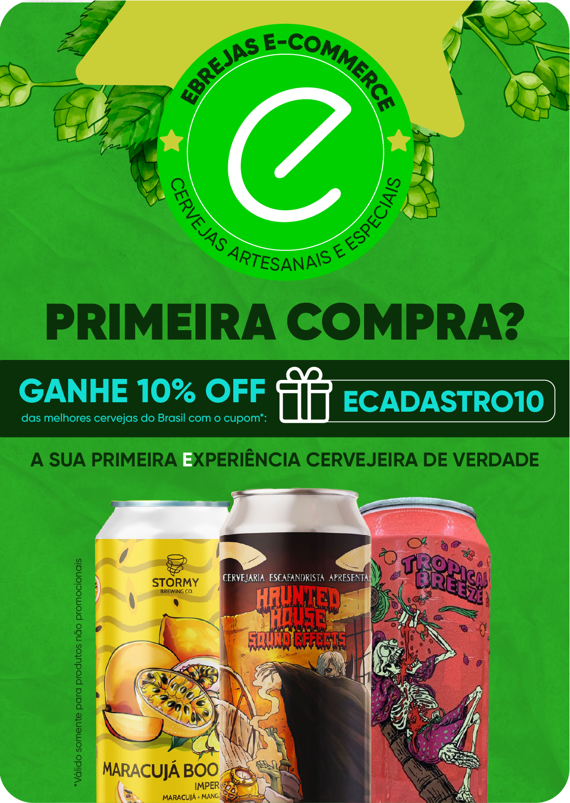 Desconto Primeira Compra - Cervejas Artesanais Exclusivas @mobile