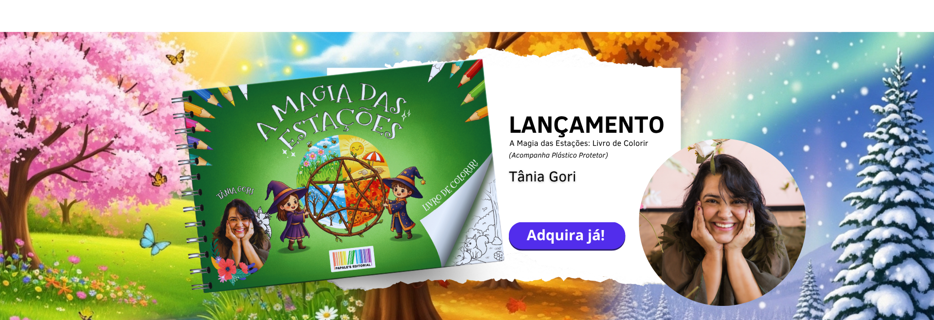 A Magia das Estações para Colorir