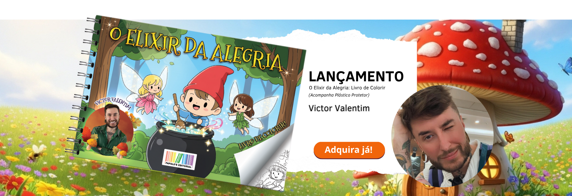 O Elixir da Alegria - Livro para Colorir