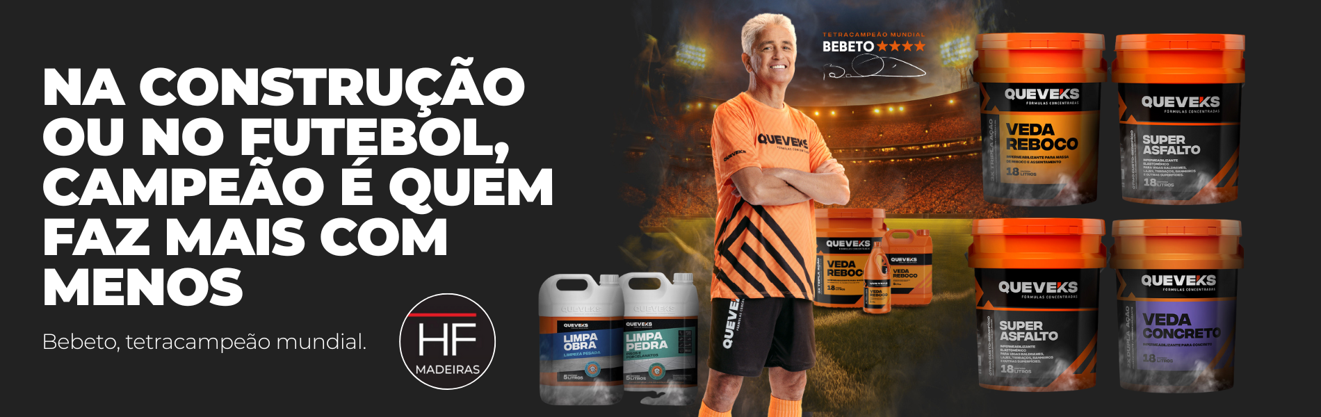 NA CONSTRUÇÃO  OU NO FUTEBOL, CAMPEÃO É QUEM FAZ MAIS COM  MENOS