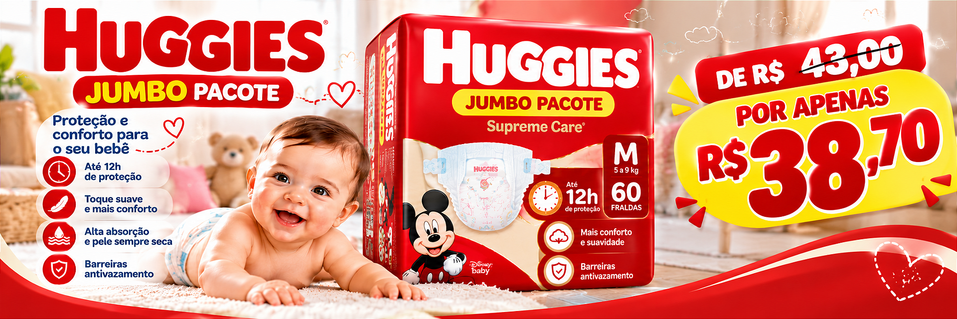 Fralda Huggies Jumbo