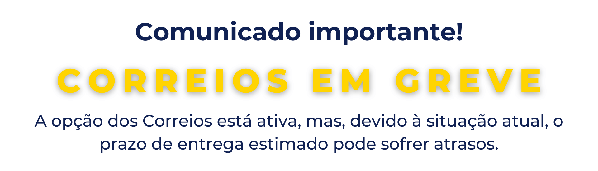aviso dos correios