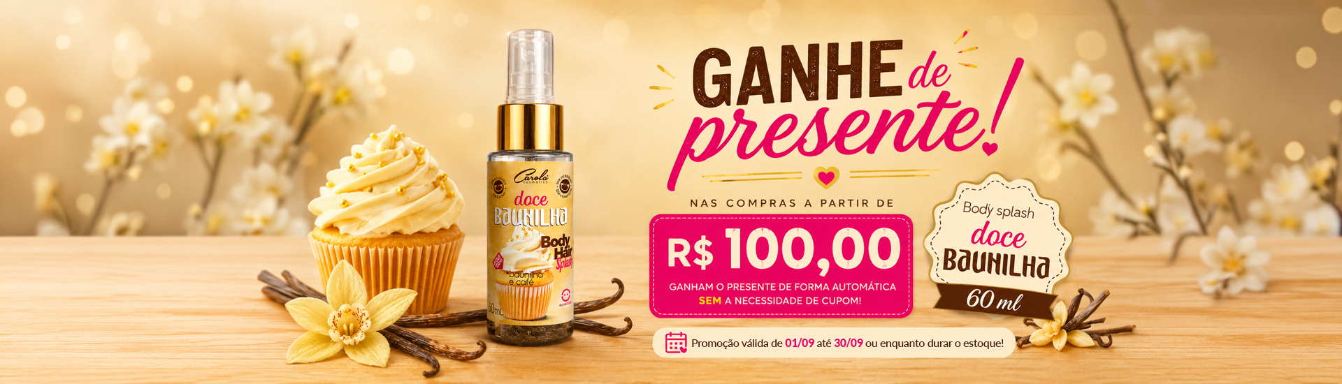 Promoção Body Splash Baunilha