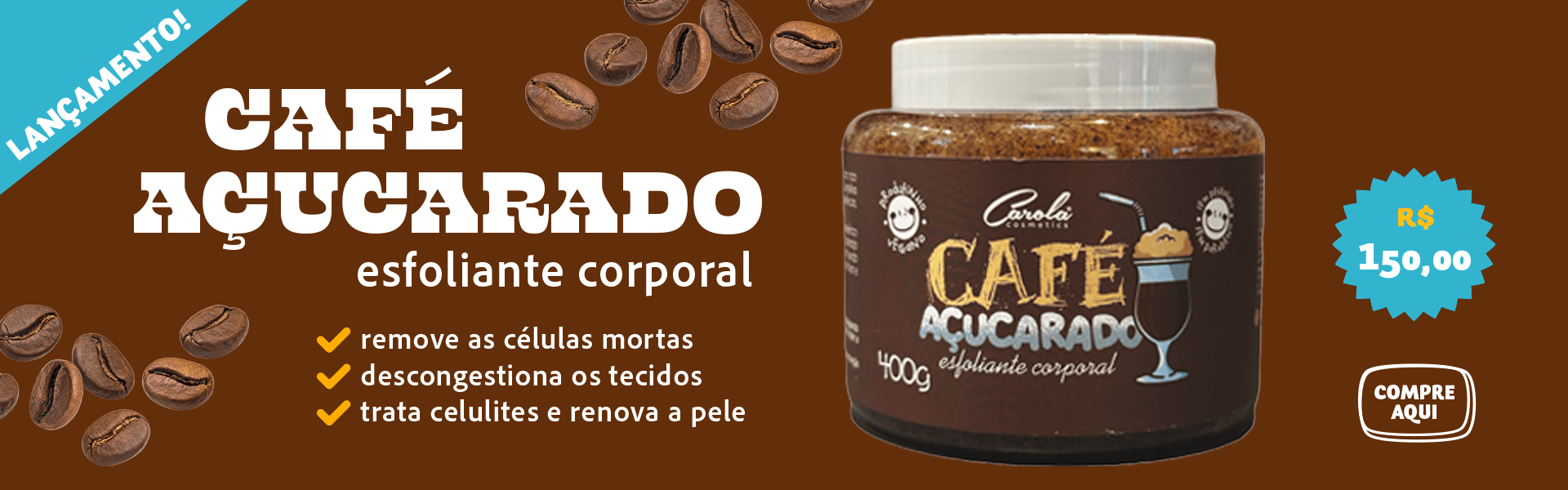 Café Açucarado Esfoliante Corporal