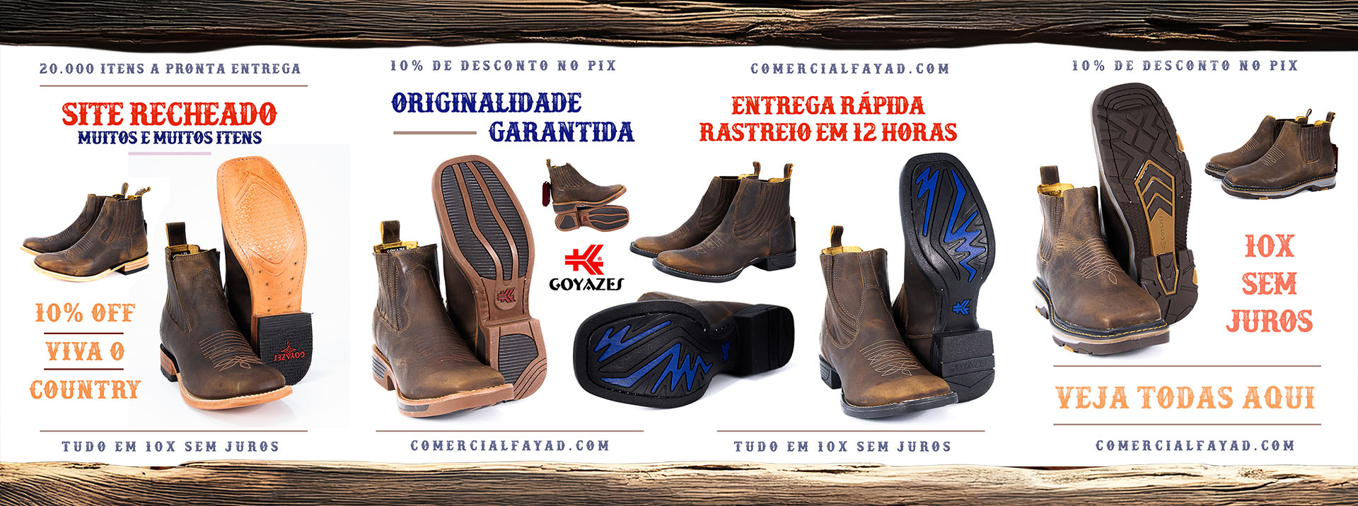 Botas Goyazes Masculinas