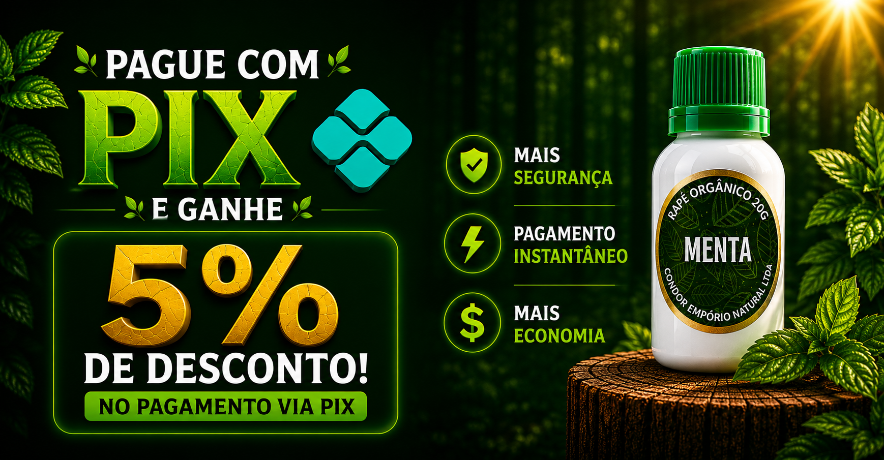 5% de desconto PIX