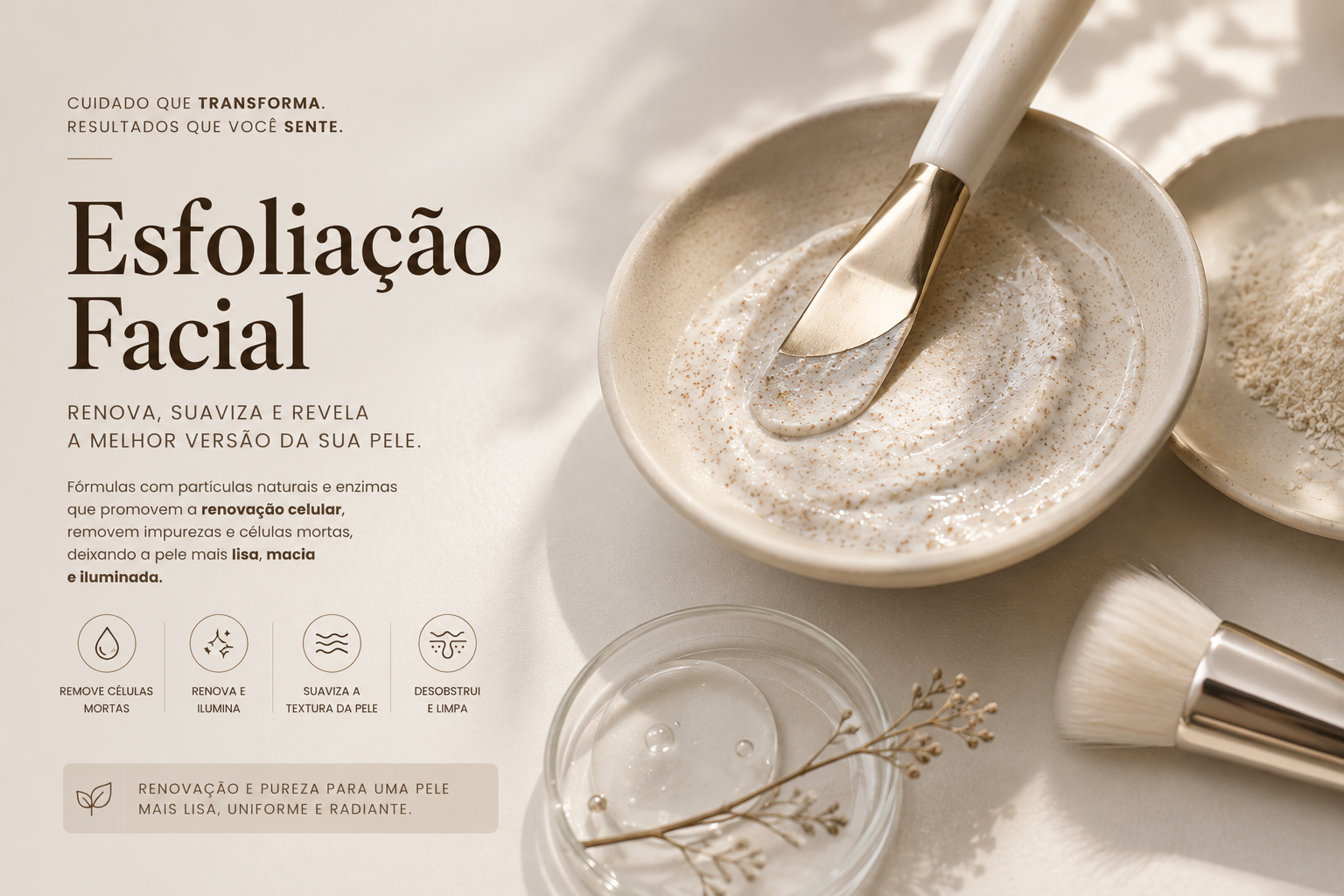 Full banner categoria Facial - Esfoliação facial