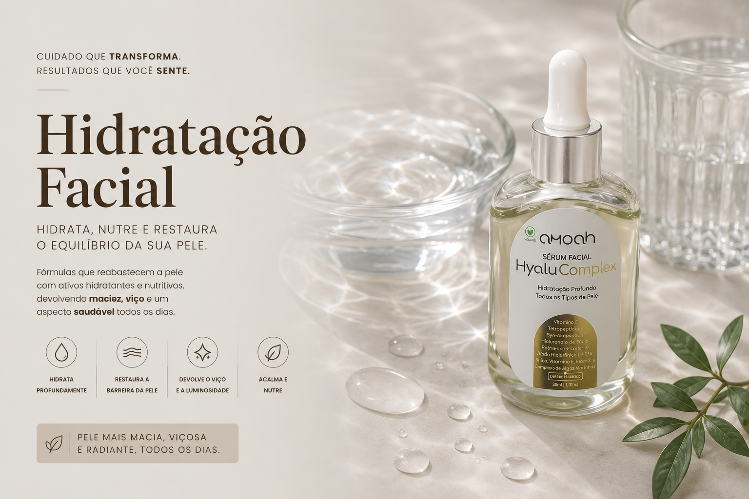 Full banner categoria Facial - Hidratação