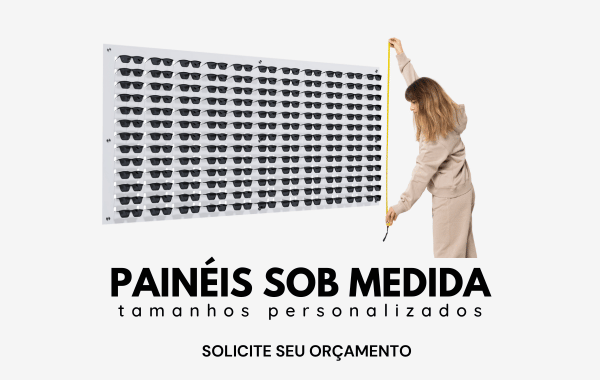 Painel de parede para óculos sobmedida mobile