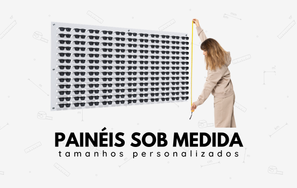 Painel de parede para óculos sobmedida mobile