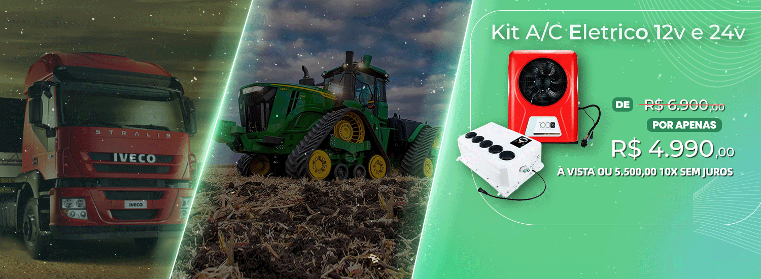 kit A/C Eletrico Unid. Condensadora / Unid. Evaporadora 12v