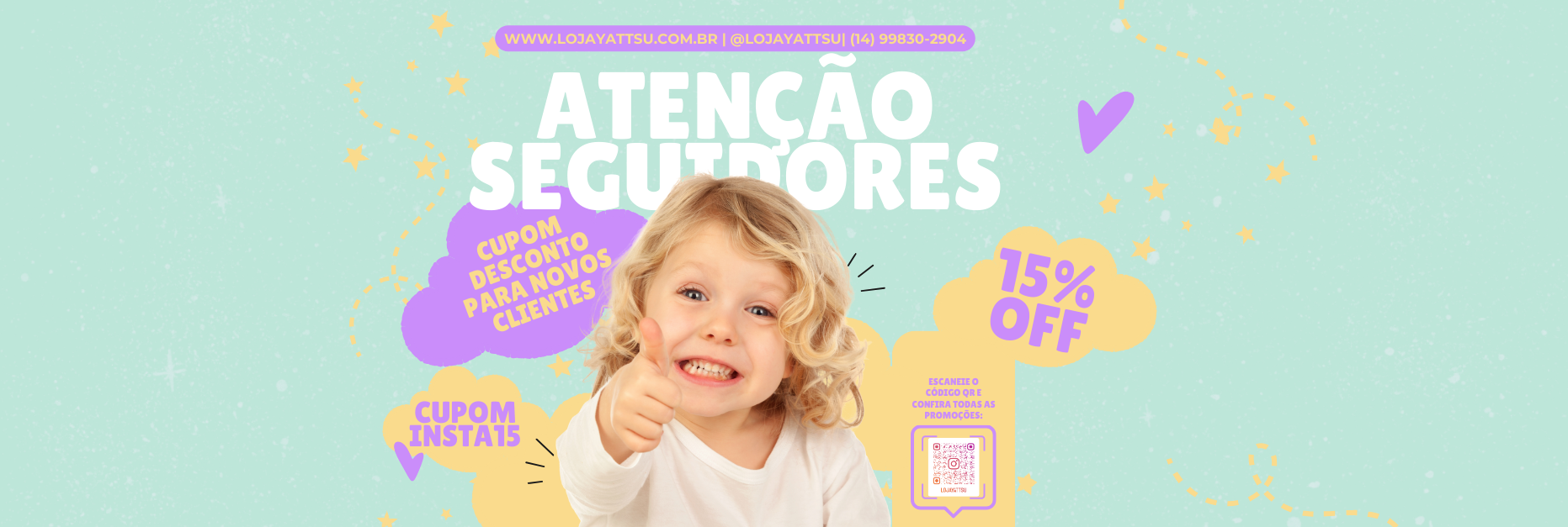 CUPOM DESCONTO PARA NOVOS SEGUIDORES