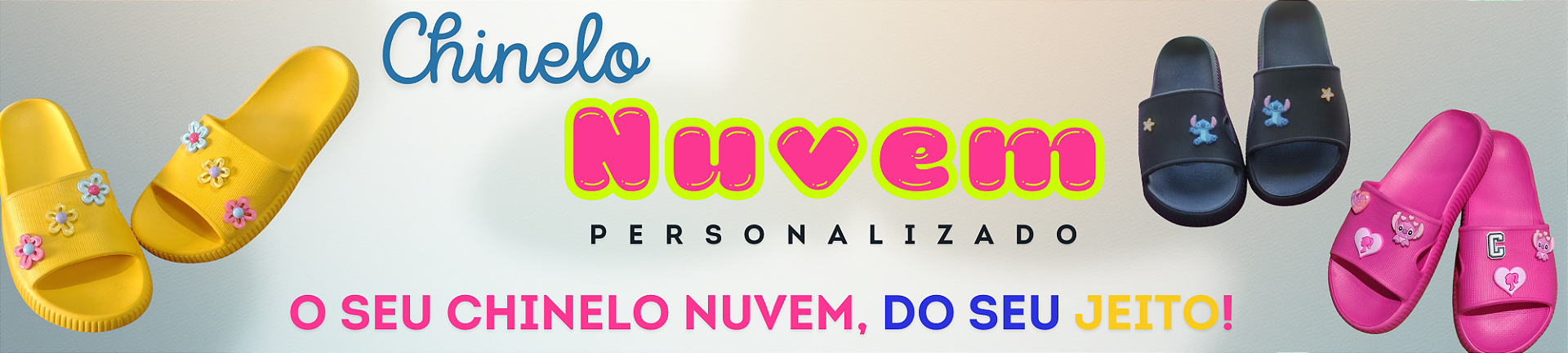 Chinelo Nuvem Personalizado