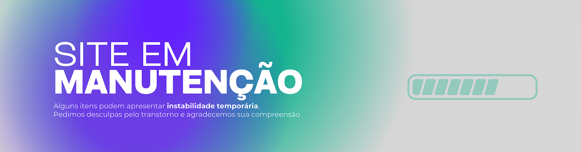 Manutenção site