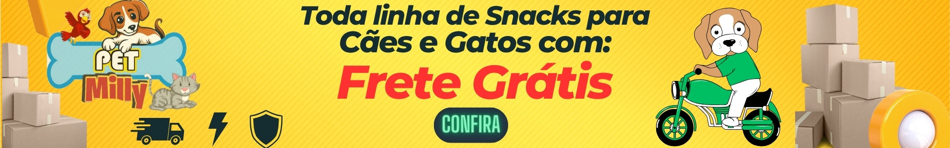 frete grátis snacks